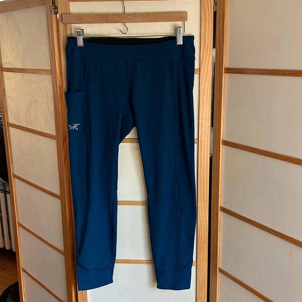 Arc’teryx teal leggings. GUC.